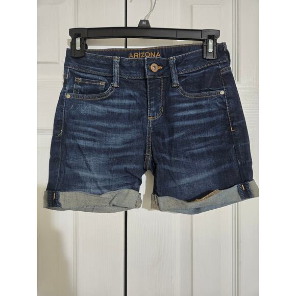 Arizona jean company size 1 junior's denim shorts - Picture 1 of 9